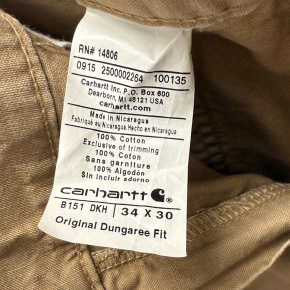 Carhartt Men's Brown Cargo Pants - Picture 2 of 5